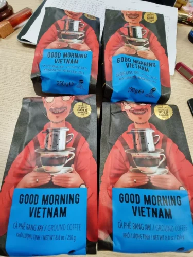 Nhấp để xem toàn màn hình MR.VIET Premium Ground Coffee Collection – Arabica & GoodMorning Robusta | Twin Pack 2 x 250g photo review